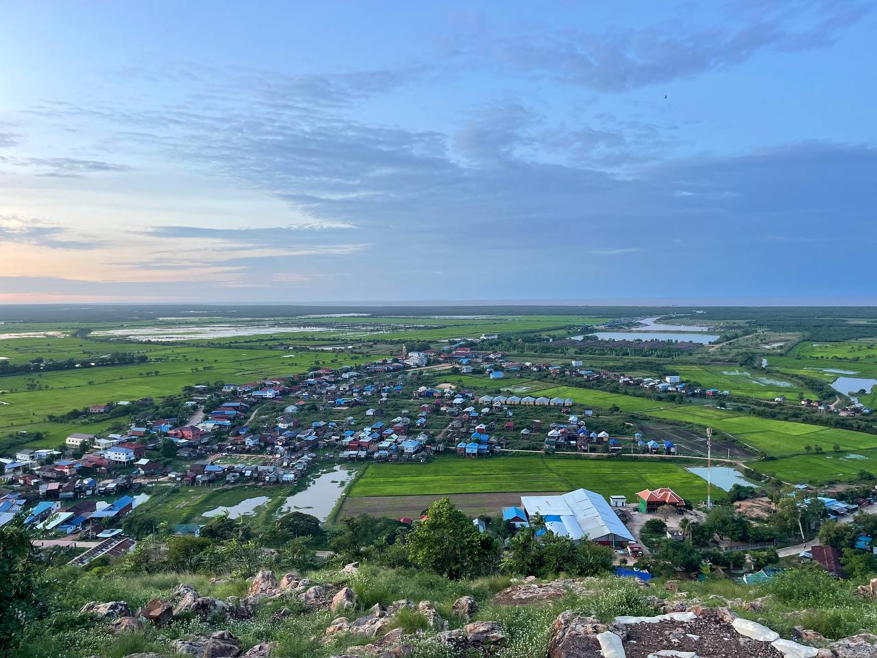 Phnom Krom and Tonle Sap View